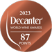 Decanter World Wine Award 2023 - Bronze